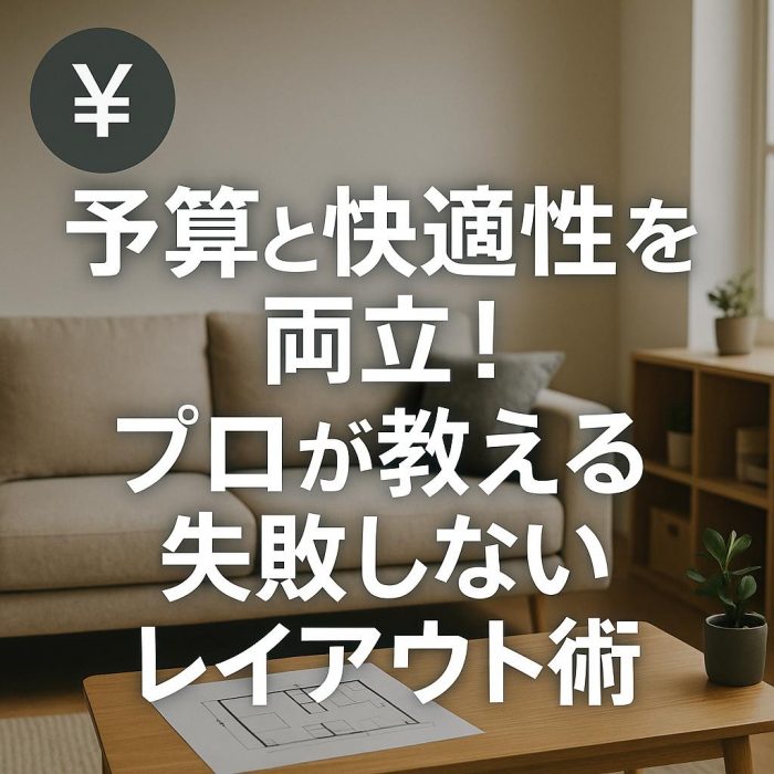 予算と快適性を両立！プロが教える失敗しないレイアウト術