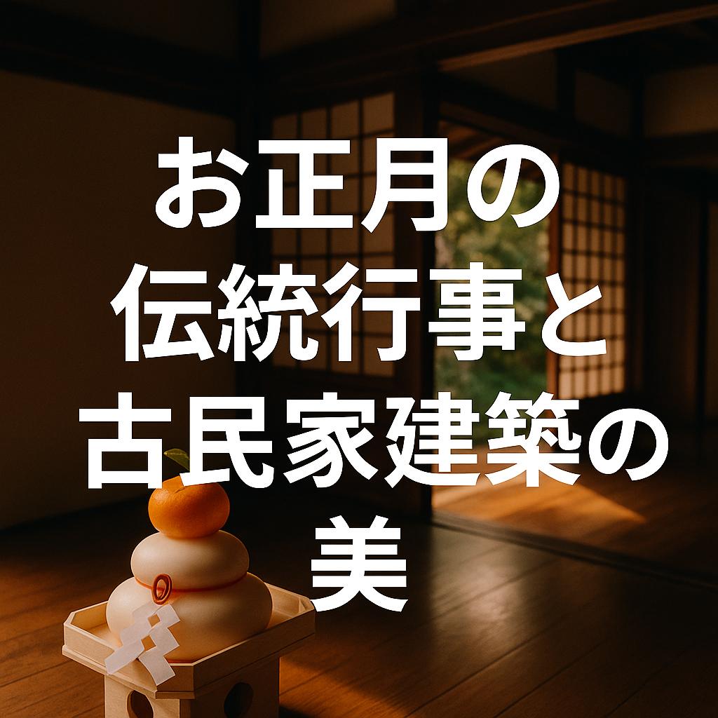 お正月の伝統行事と古民家建築の美