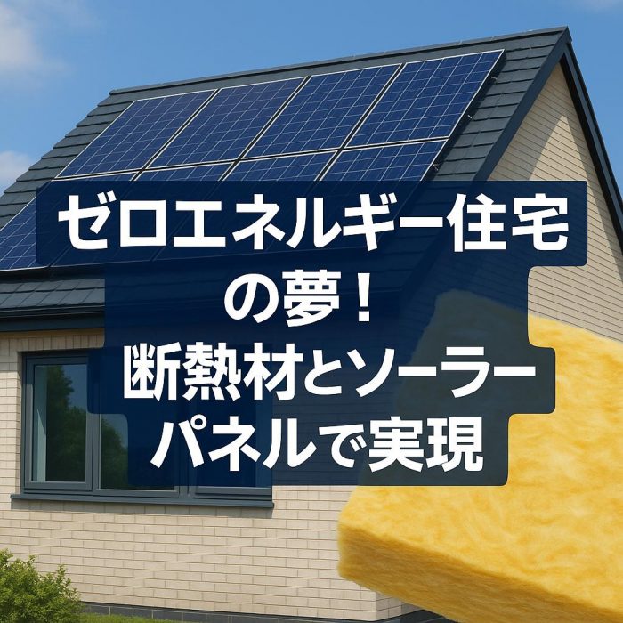 ゼロエネルギー住宅の夢！断熱材とソーラーパネルで実現