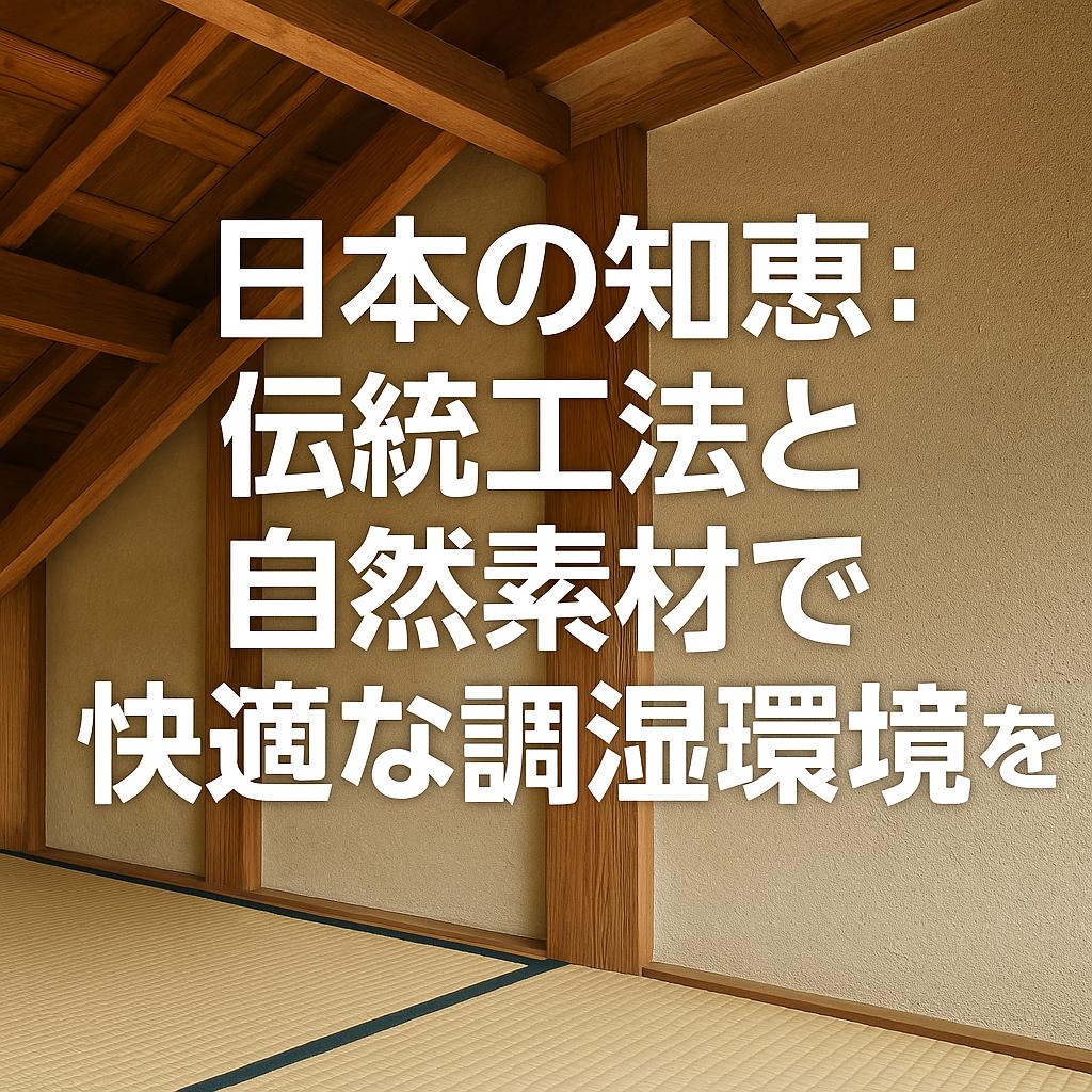 日本の知恵：伝統工法と自然素材で快適な調湿環境を