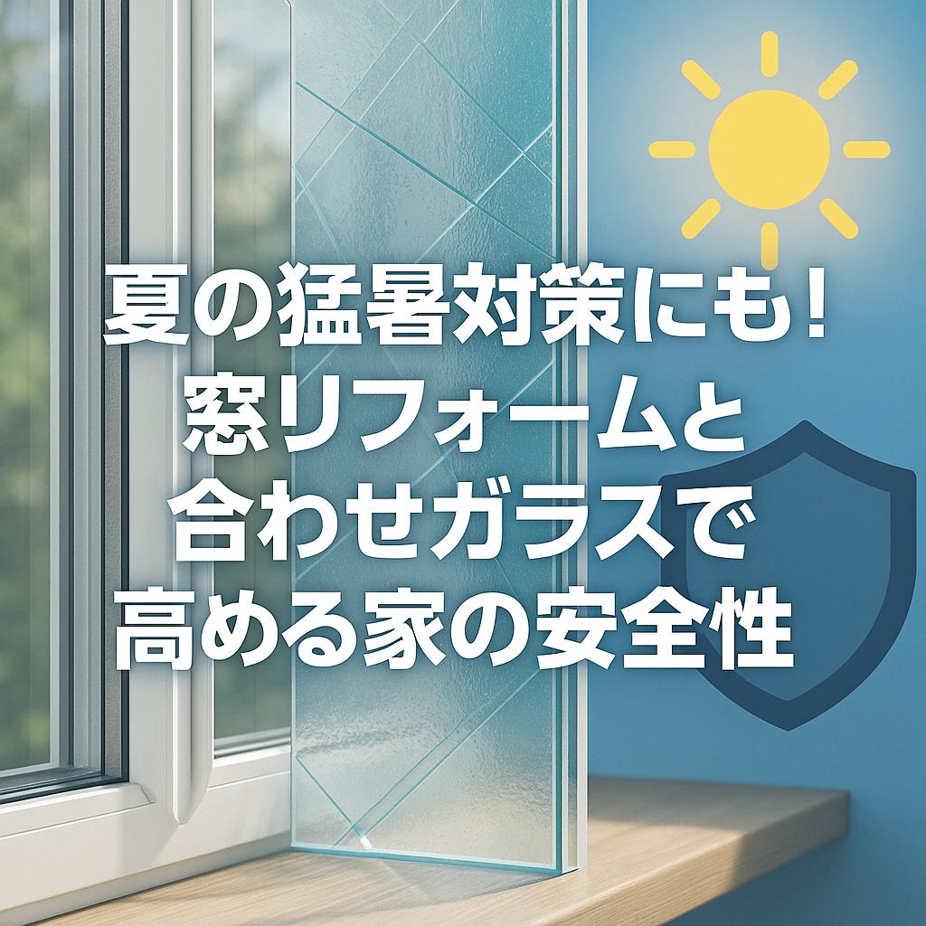 夏の猛暑対策にも！窓リフォームと合わせガラスで高める家の安全性