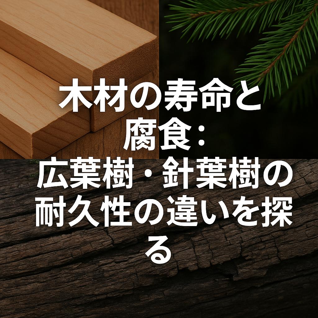 木材の寿命と腐食：広葉樹・針葉樹の耐久性の違いを探る