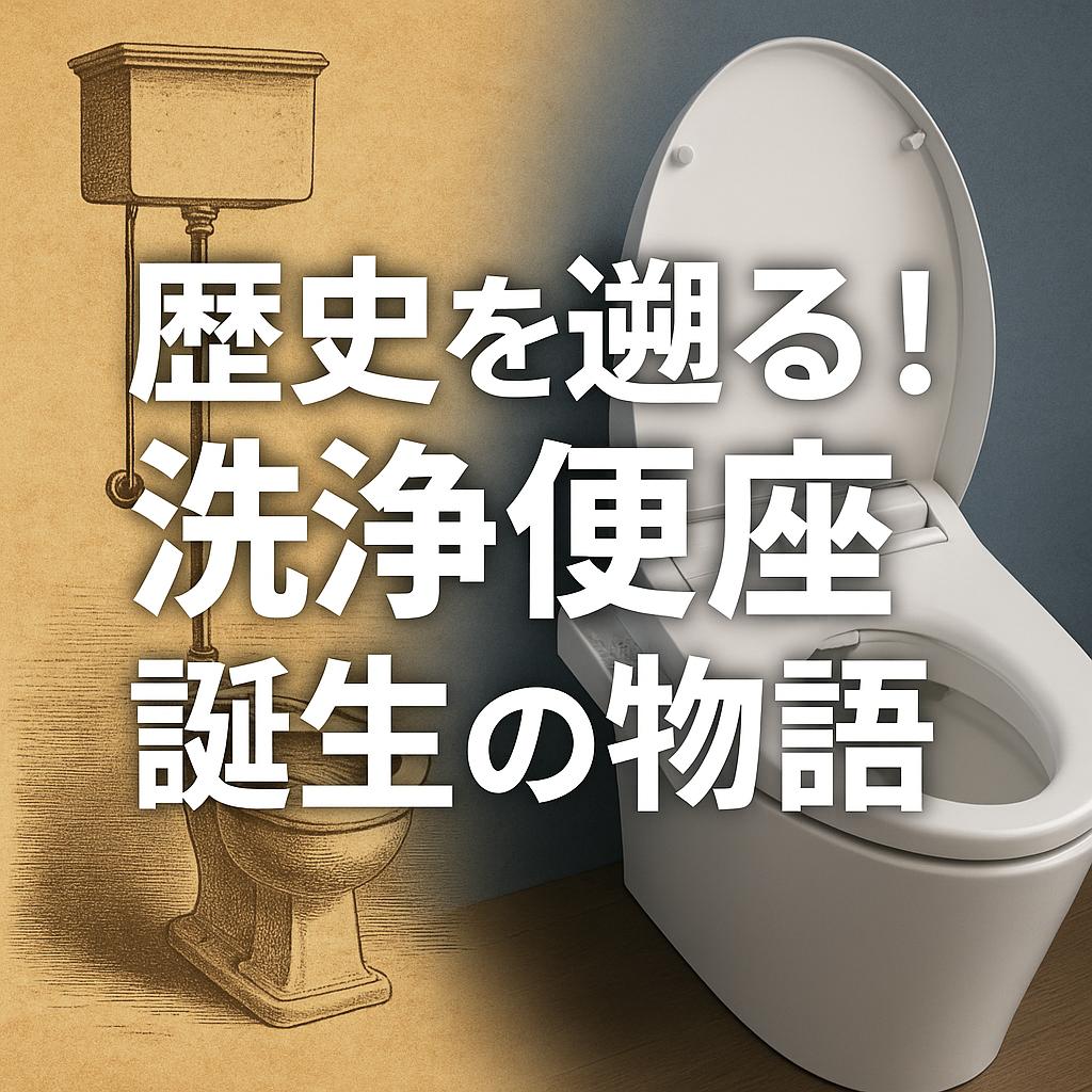 歴史を遡る！洗浄便座誕生の物語
