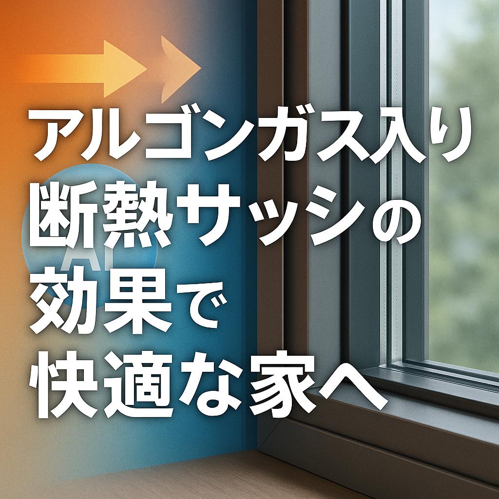 アルゴンガス入り断熱サッシの効果で快適な家へ