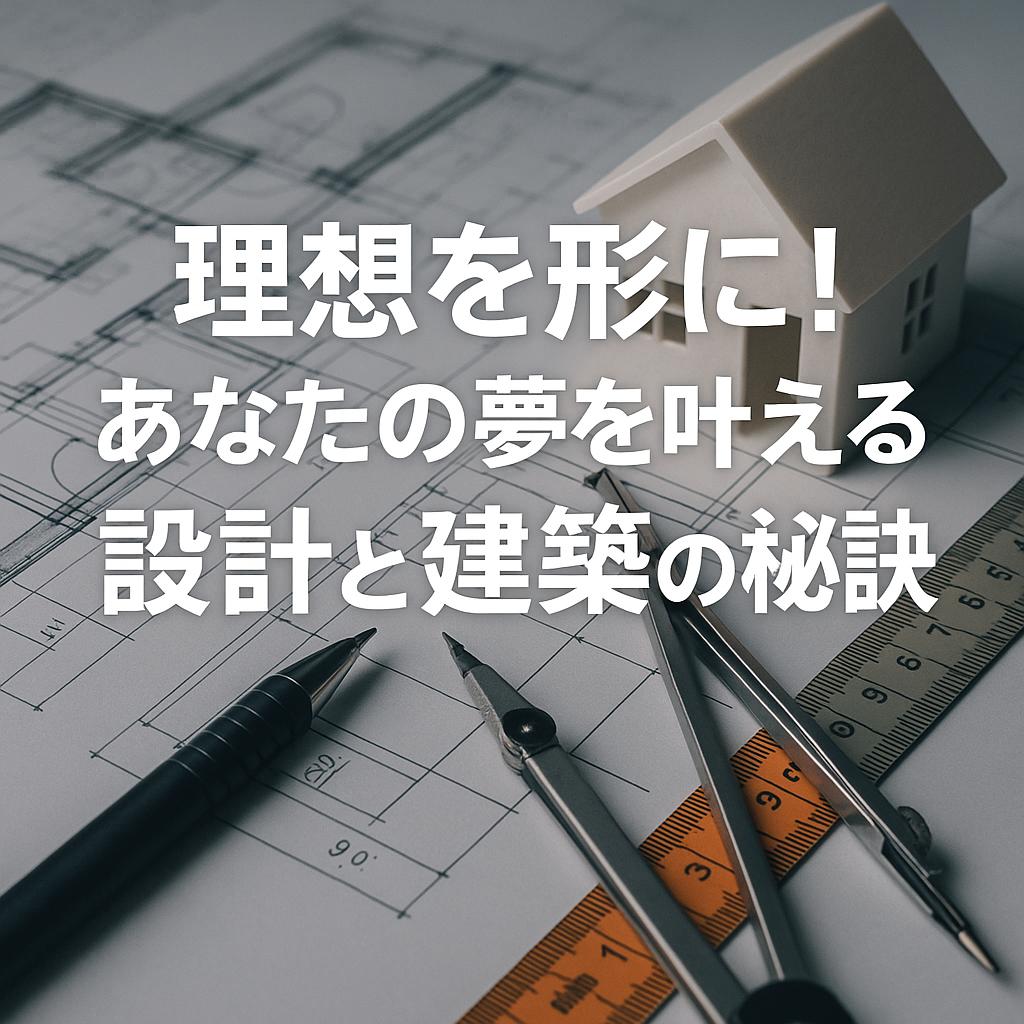 理想を形に！あなたの夢を叶える設計と建築の秘訣