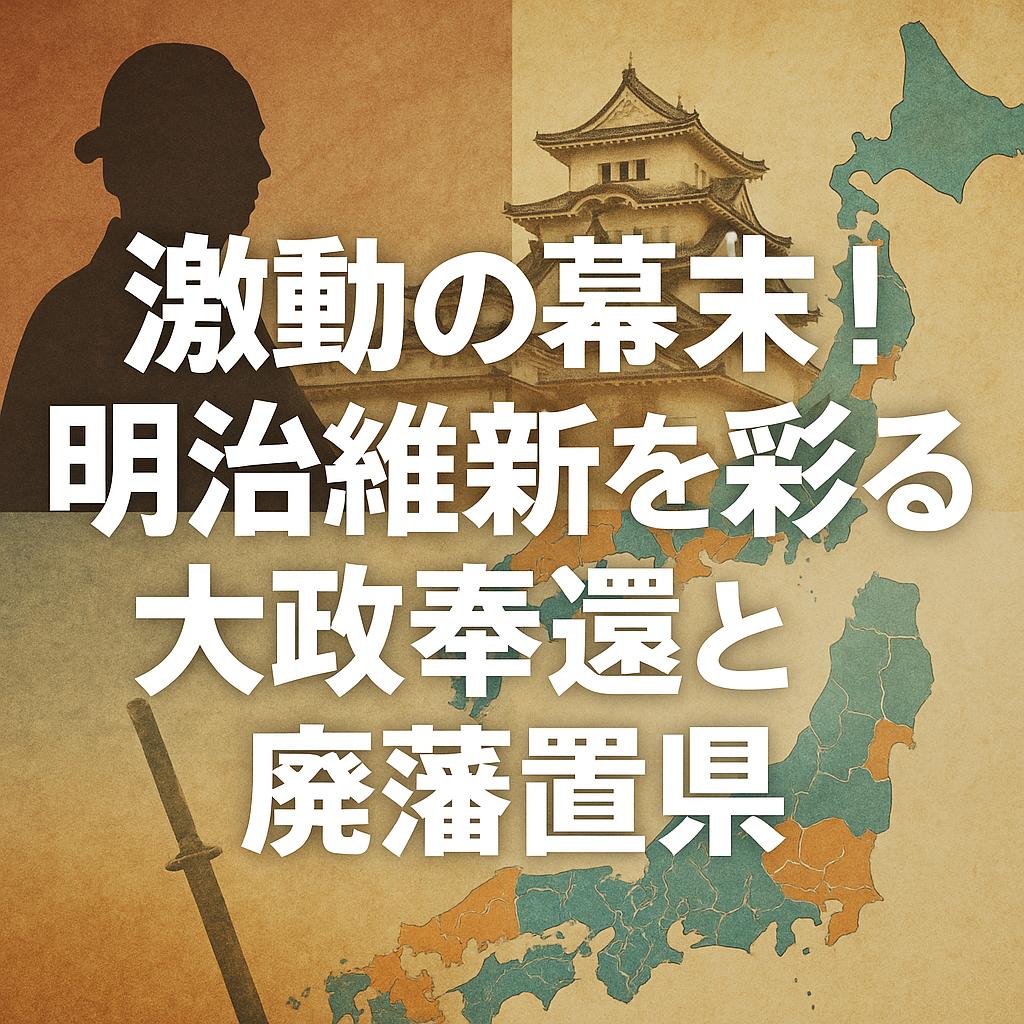 激動の幕末！明治維新を彩る大政奉還と廃藩置県