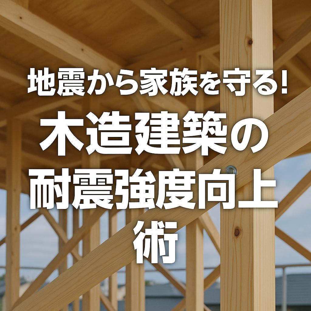 地震から家族を守る！木造建築の耐震強度向上術