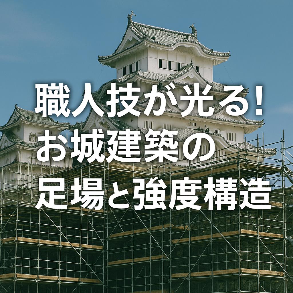 職人技が光る！お城建築の足場と強度構造