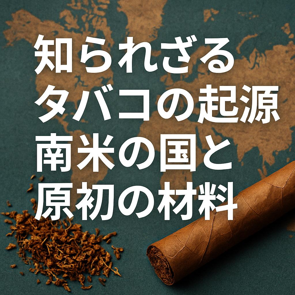 知られざるタバコの起源：南米の国と原初の材料