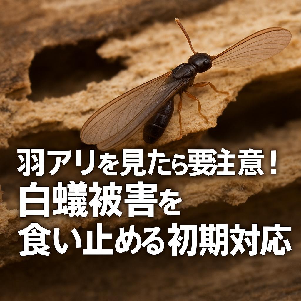 羽アリを見たら要注意！ 白蟻被害を食い止める初期対応