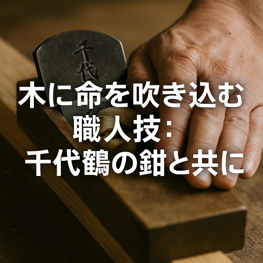 木に命を吹き込む職人技：千代鶴の鉋と共に