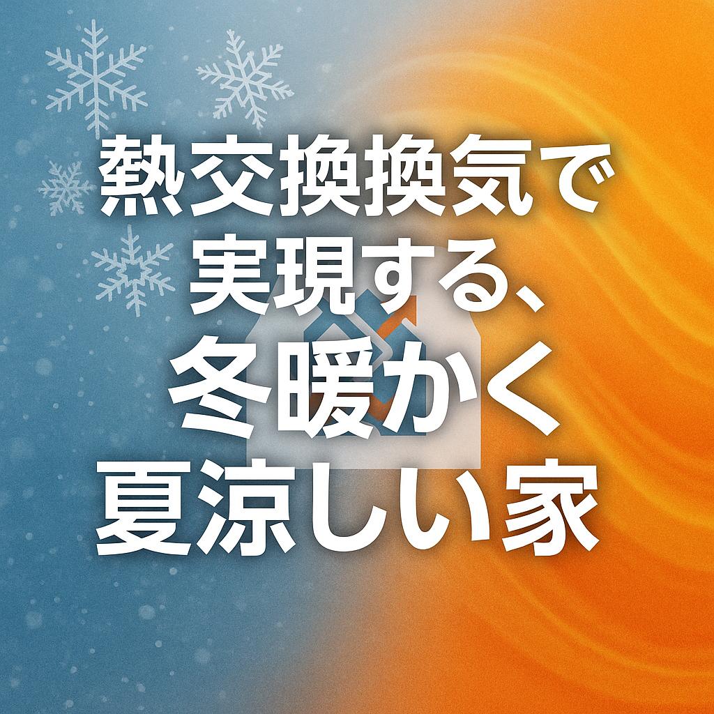 熱交換換気で実現する、冬暖かく夏涼しい家