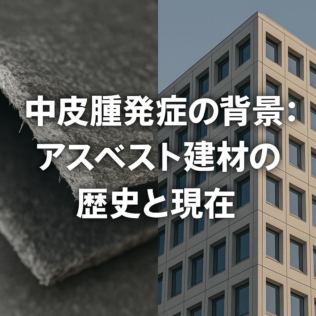 中皮腫発症の背景：アスベスト建材の歴史と現在