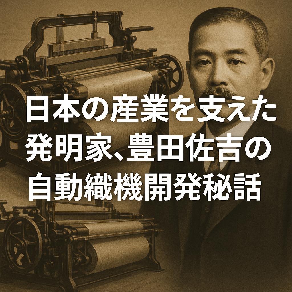 日本の産業を支えた発明家、豊田佐吉の自動織機開発秘話
