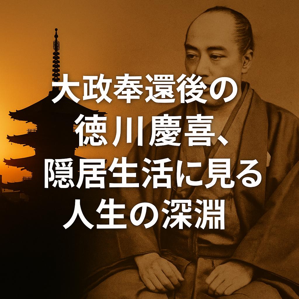 大政奉還後の徳川慶喜、隠居生活に見る人生の深淵