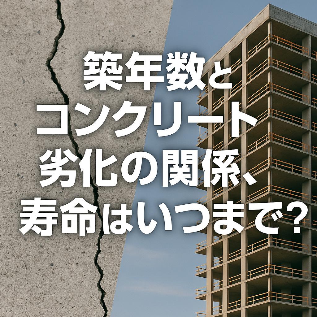 築年数とコンクリート劣化の関係、寿命はいつまで？