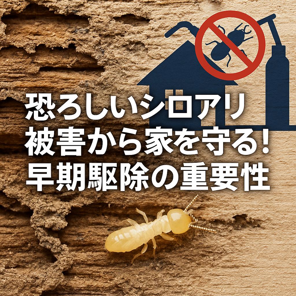 恐ろしいシロアリ被害から家を守る！早期駆除の重要性