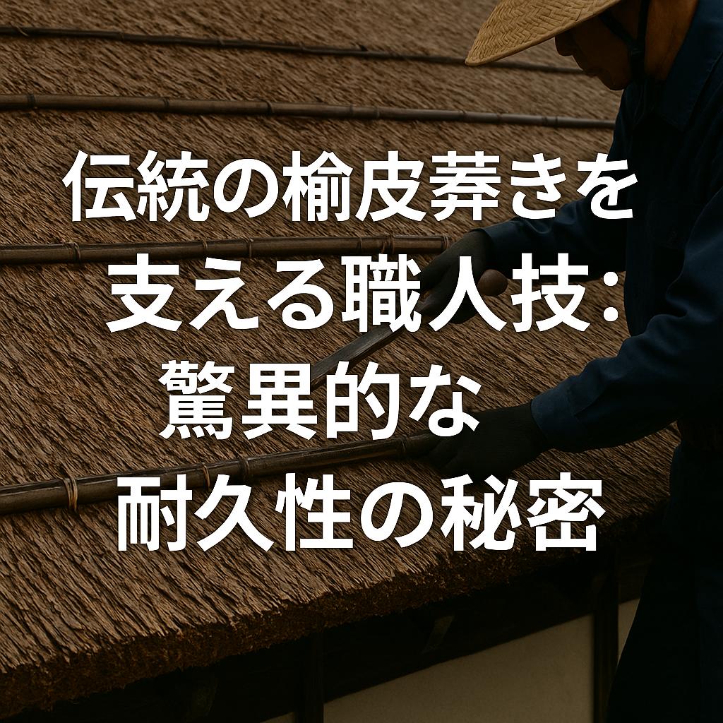 伝統の檜皮葺きを支える職人技：驚異的な耐久性の秘密