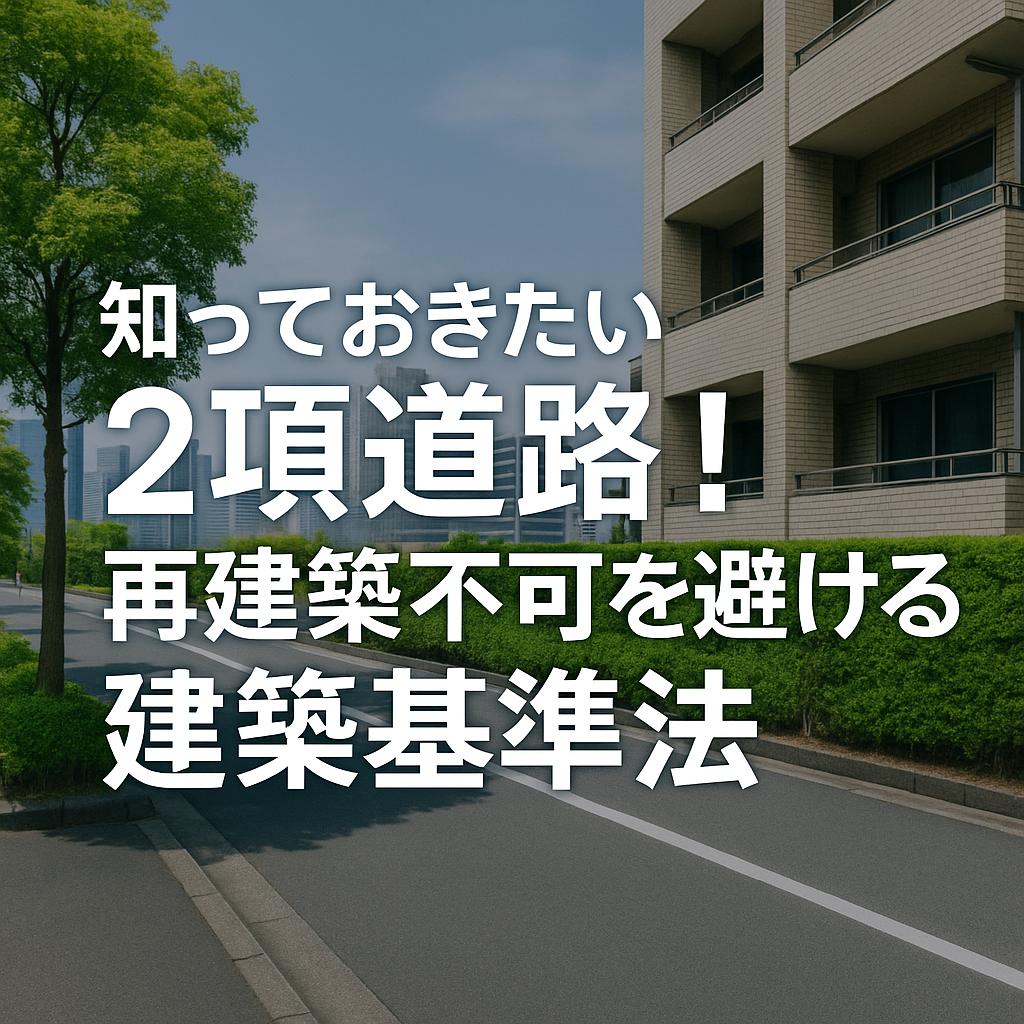 知っておきたい2項道路！再建築不可を避ける建築基準法