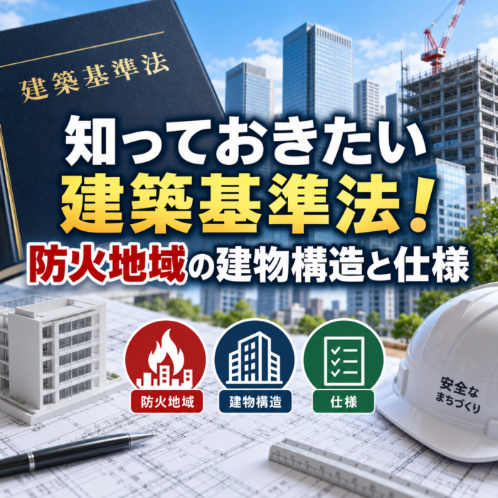 知っておきたい建築基準法！防火地域の建物構造と仕様