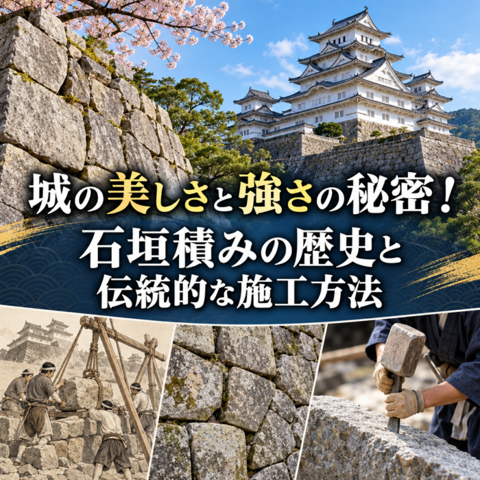 城の美しさと強さの秘密！石垣積みの歴史と伝統的な施工方法