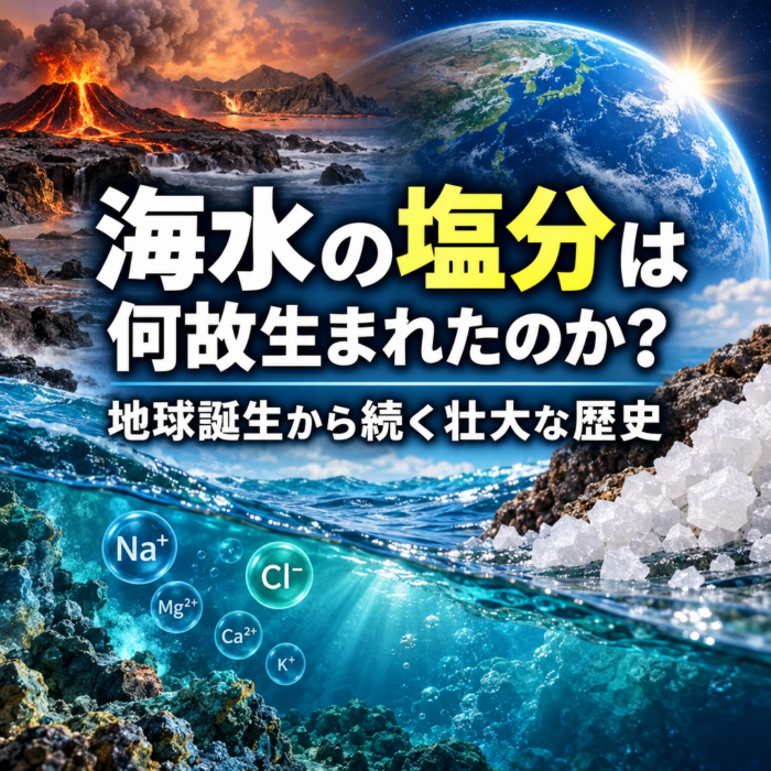 海水の塩分は何故生まれたのか？地球誕生から続く壮大な歴史