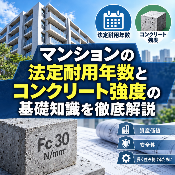 マンションの法定耐用年数とコンクリート強度の基礎知識を徹底解説