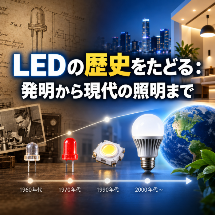 LEDの歴史をたどる：発明から現代の照明まで