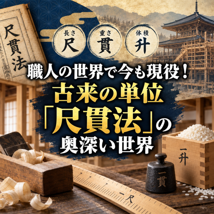 職人の世界で今も現役！古来の単位「尺貫法」の奥深い世界