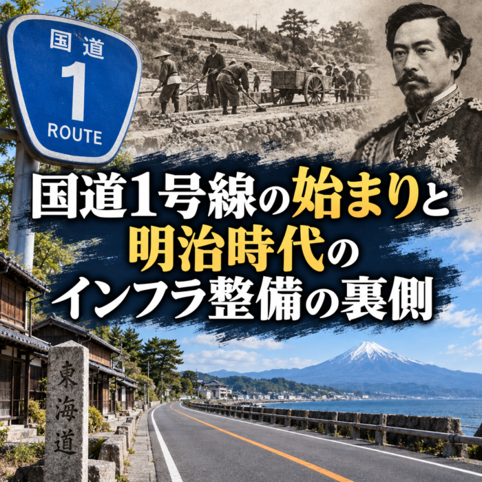 国道1号線の始まりと明治時代のインフラ整備の裏側
